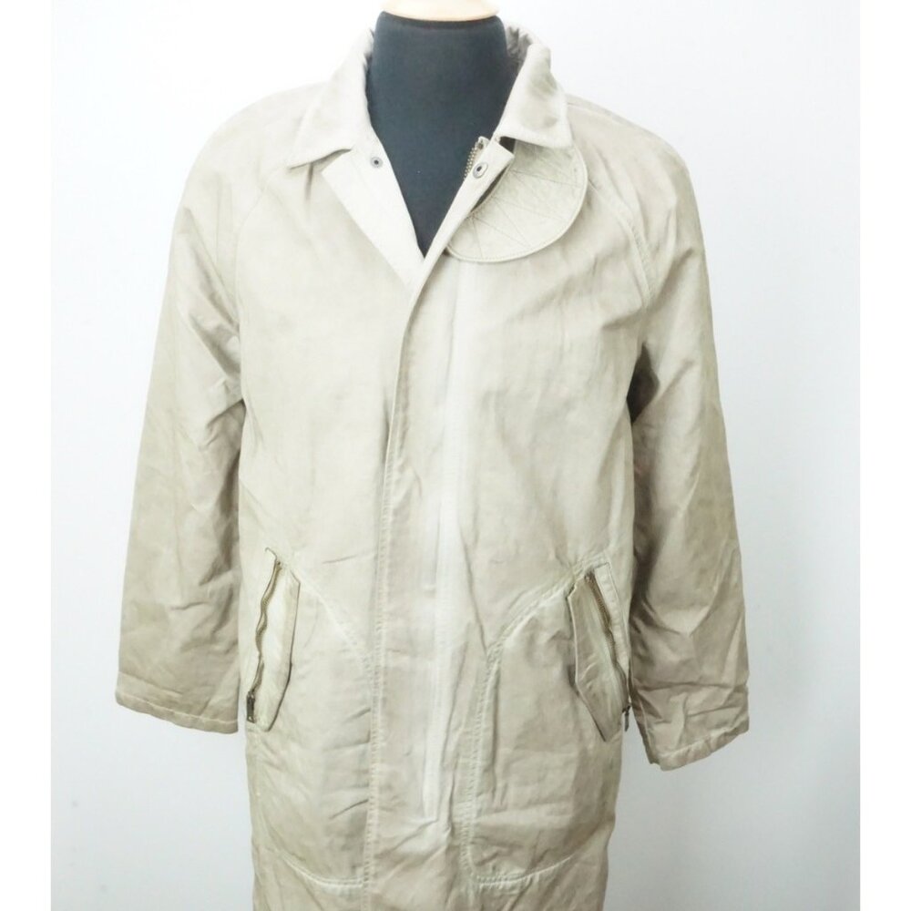 John Varvatos Smoked Pearl Mcneil LS Hidden Snap Zip Jacket Sz 38 Brand New 